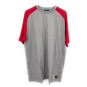 Chase Authentics Drivers Line Raglan Gray‎ Red Size Large
